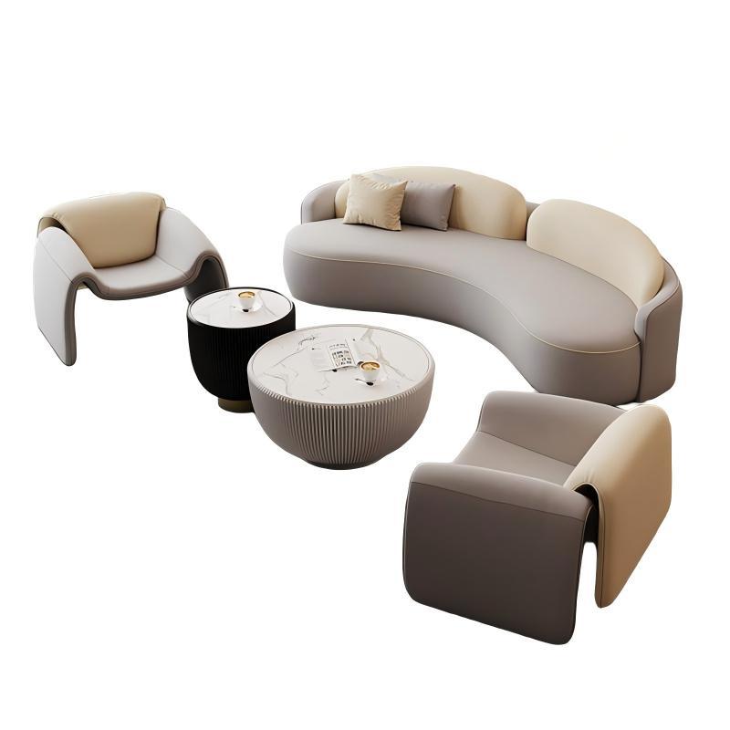 sofá de aire crema sala de estar tipo pequeño hogar salón de belleza de alojamiento residencial tienda de ropa sala de estar recepción oficina mesa de té combinación