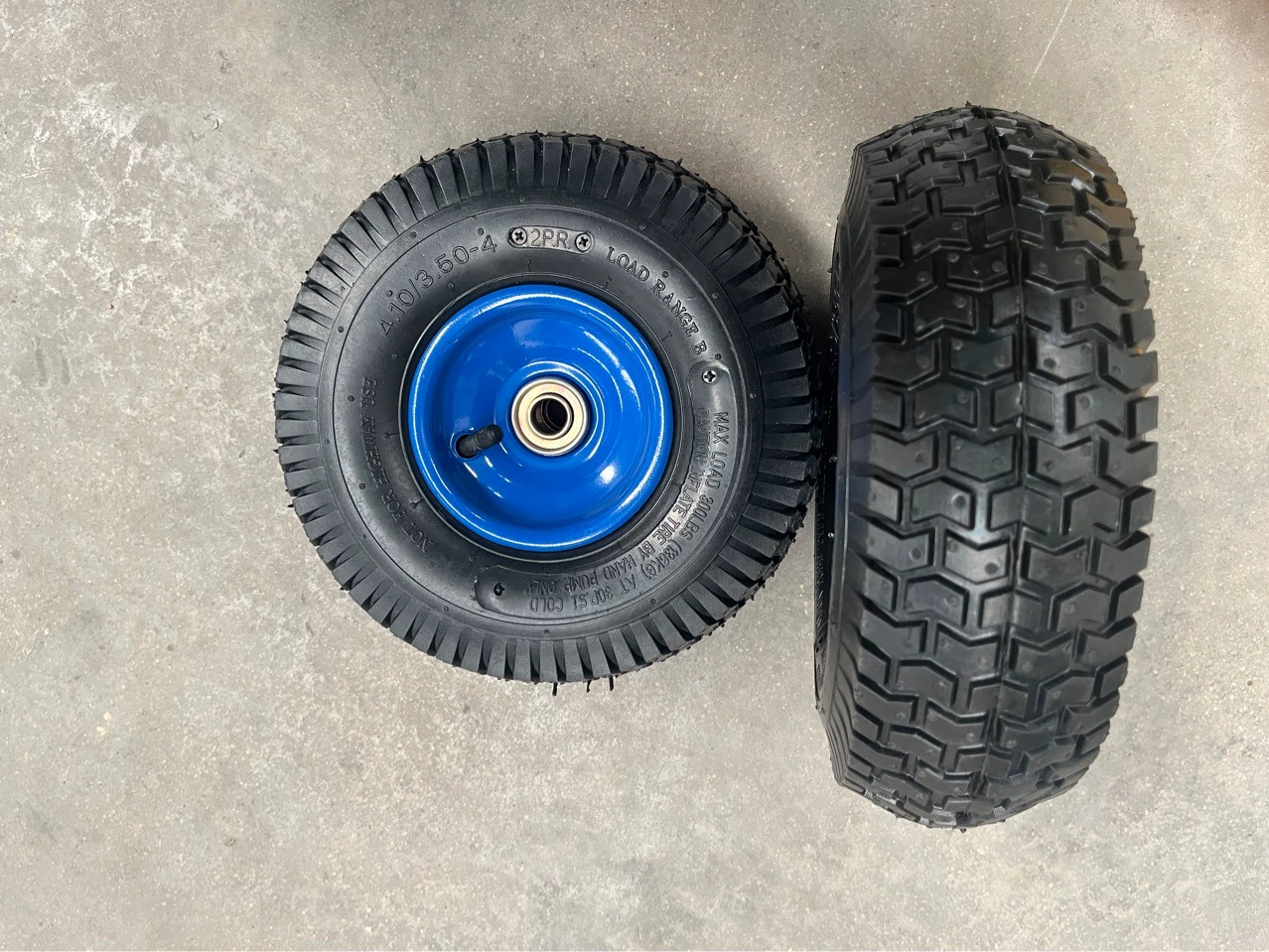 Резиновое раздувное колесо 3,50-4 колесо газонокосилки автошины цветка лужайки 10 дюймов