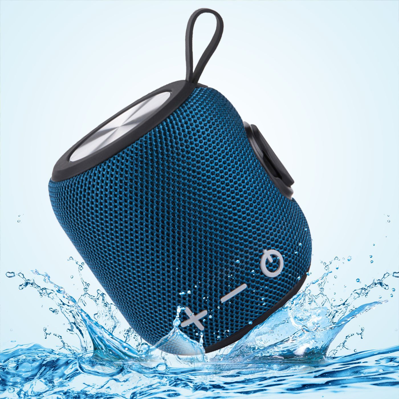 Altavoz Bluetooth para exteriores Amazon, pequeño, tipo cañón, graves potentes, portátil, de tela, impermeable, con ranura para tarjeta, inalámbrico.