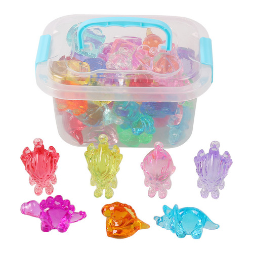 Children's gem toy girl diamond crystal Ultraman plastic big love boy girl colorful treasure box box