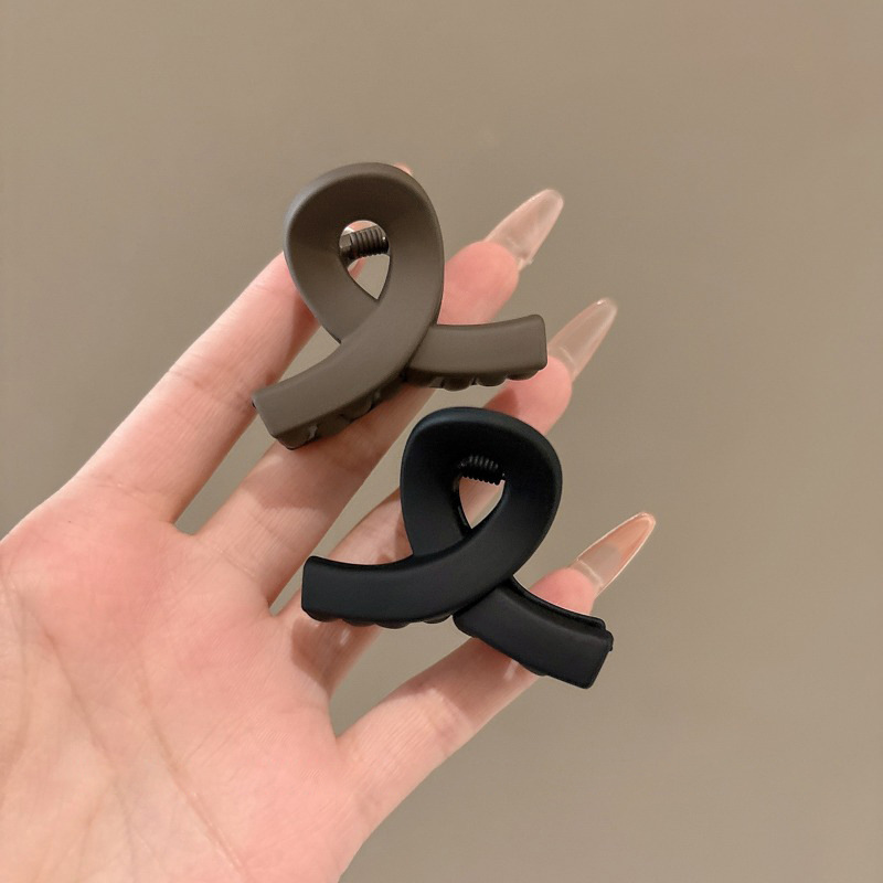 Meilad esmerilado pequeño clip de agarre para el cabello lateral de la mujer frisa clip de cabello de tiburón pequeño temperamento clip de cabello tocado