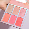 Face blush, eye shadow, 6 colors, six colors