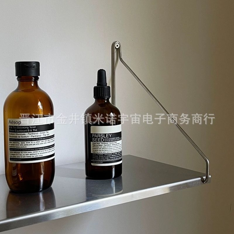 中古ステンレス壁面物置棚一字棚浴室キッチンリビングルーム背景壁diyデザイン感本棚