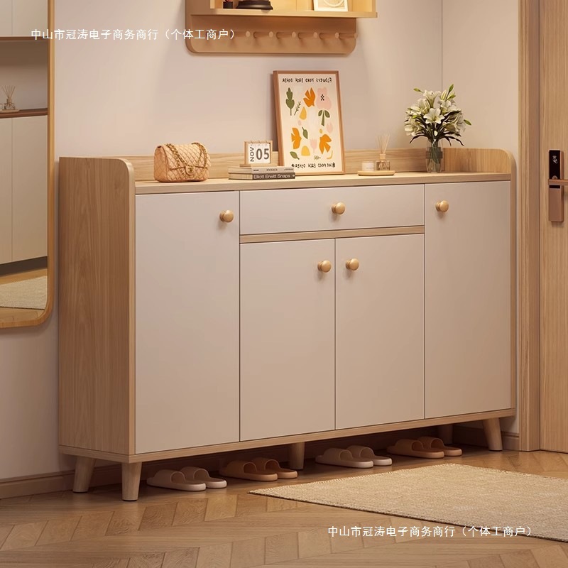 단단한 나무 코어 신발장, 집 입구, 현대적인 간단한 출입구 수납 캐비닛, 복도 출입구 캐비닛, 일체형 신발장