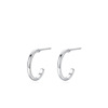 Earrings, silver 925 sample, Korean style, simple and elegant design, internet celebrity, wholesale