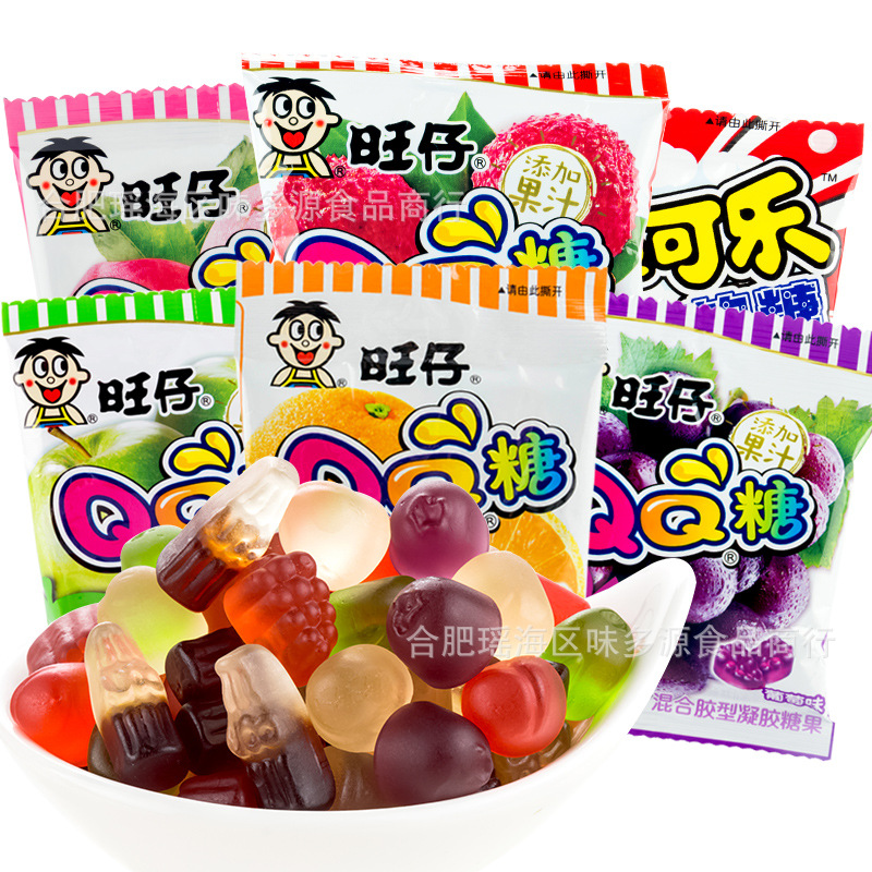 旺仔QQ糖20g多种口味混合水果软糖儿童零食小包装8090怀旧零食