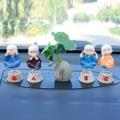 with Ancient Style, Lotus Leaf Zen-Inspired: Car ornaments