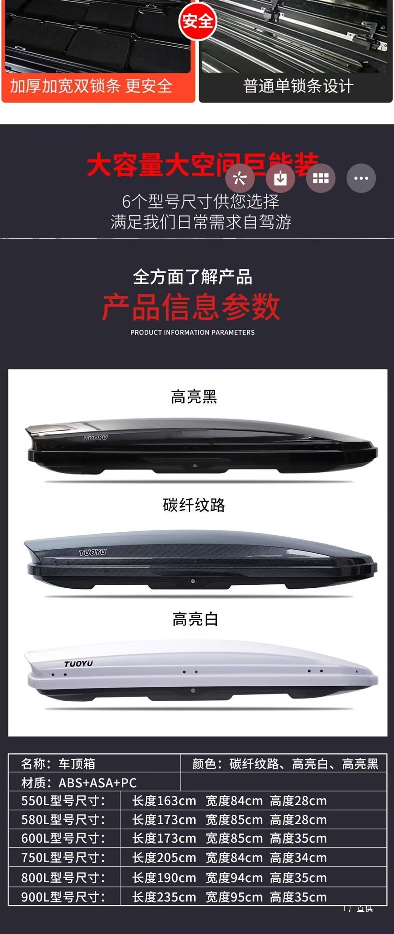 2025 New Model Specifically for Byd Roof Luggage Box Song/Tang/Yuan/Qin Series Universal Ultra-Thin Travel Peihui