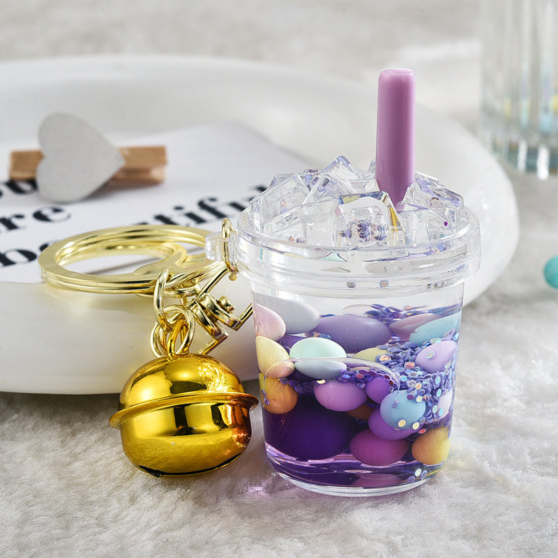 Daily Occasion Acrylic Material Cartoon Style Cup Arylic Unisex Bag Pendant Keychain