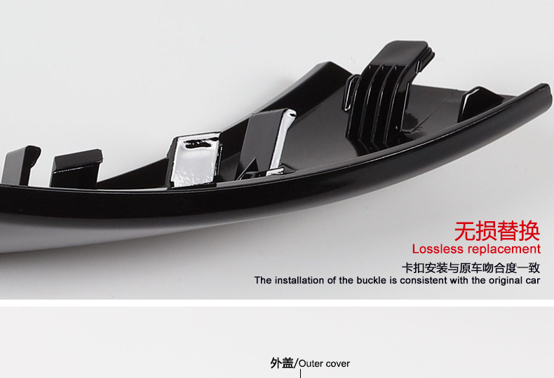 Suitable for 12-19 Bmw 3 Series Inner Handle Outer Cover 4 Series 3Gt Inner Handle Frame Carbon Fiber Handle Outer Cover