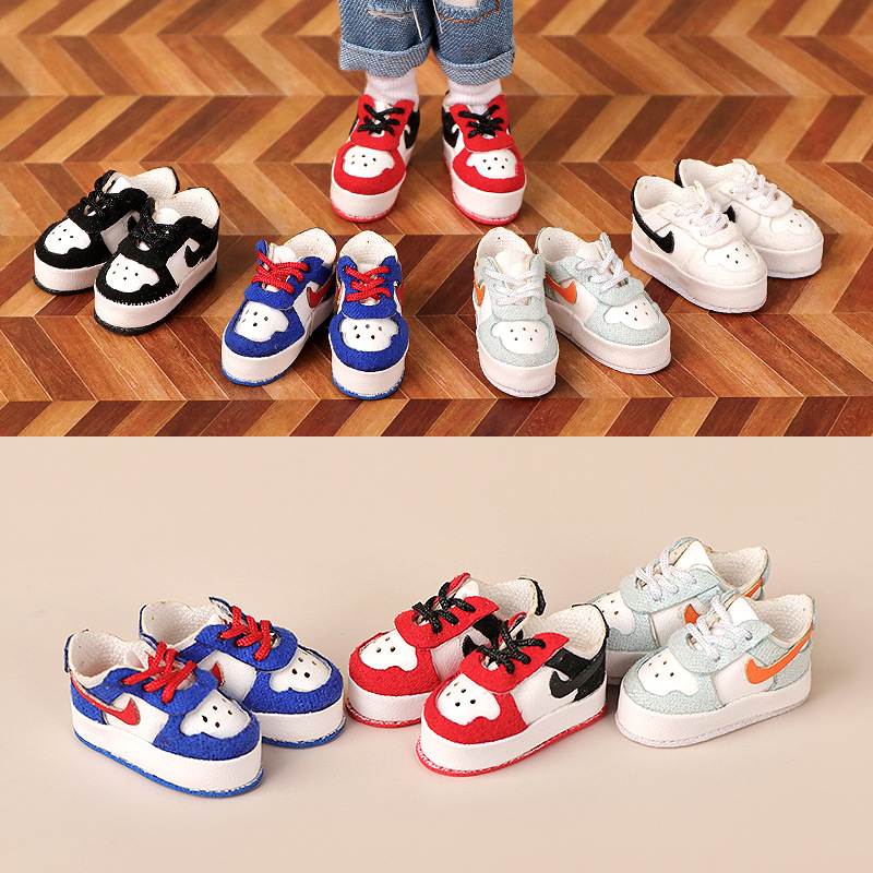 Ob11 accesorios de muñeca 12 puntos cuerpo zapatos de bebé zapatos de lona zapatos de cuero P9 tesoro masculino tesoro femenino moda periférica spot al por mayor