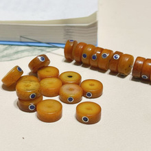 藏区牦牛骨隔片镶嵌款老型散珠配饰配件文玩DIY支持批发