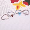 Cartoon brand hair rope for beloved, bracelet, Korean style