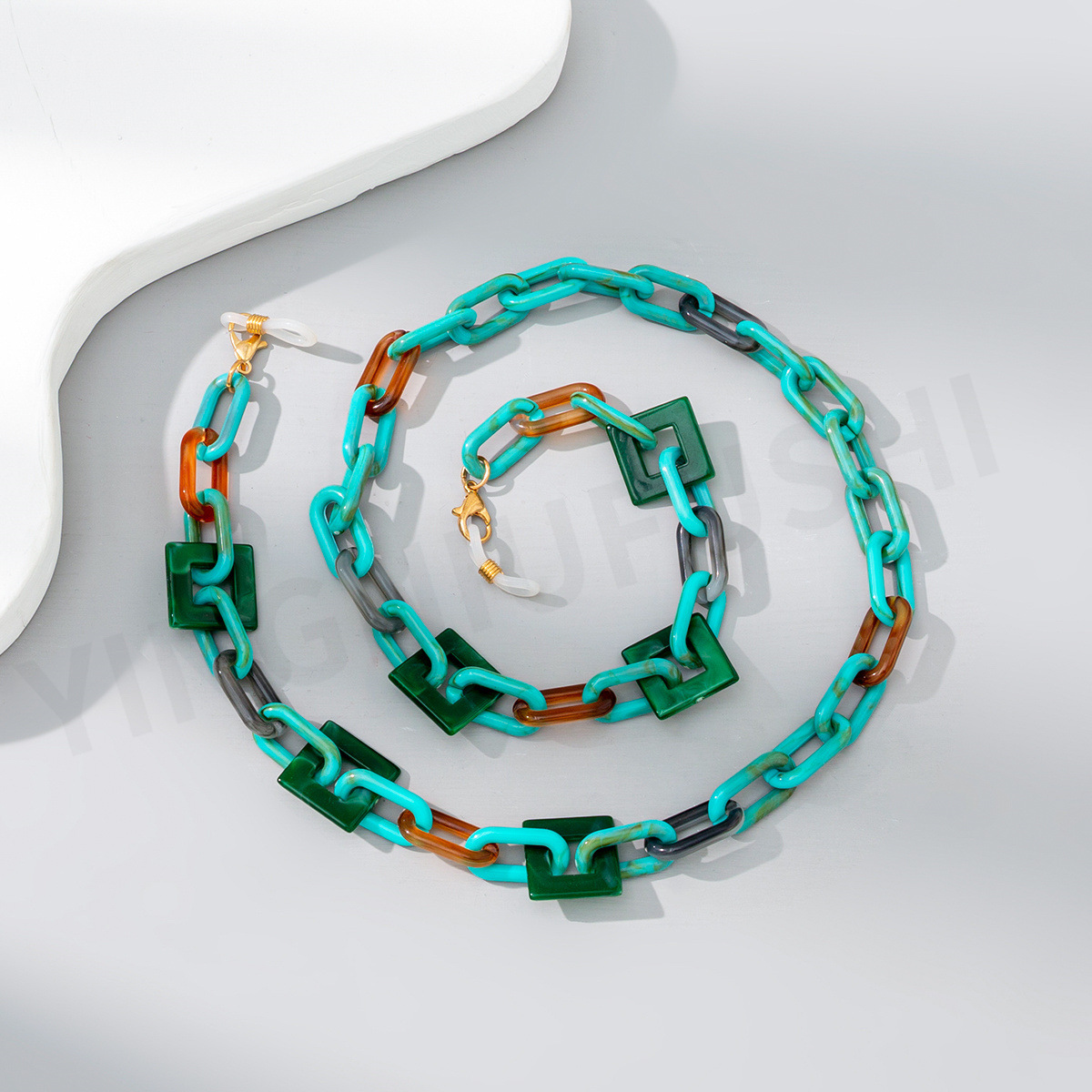 30g Weight Glasses Chain Classification Arylic Material Geometric Pattern Unisex Gender Casual Geometric Arylic Unisex Glasses Chain 3