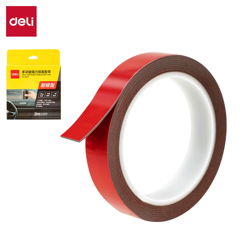 Мощный JL621 Многофункциональная мощная двухсторонняя лента 20mm * 3m * 1mm(1 рулон/коробка) высокая клейкая фиксация без следов