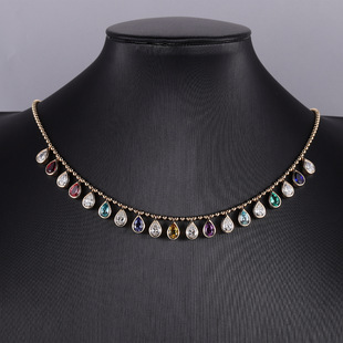 Diamond Necklace 14K Gold Pear Necklace Women's Easiest for Match Jewelry Customized with Grc Certificate Cultivated Diamond Necklace