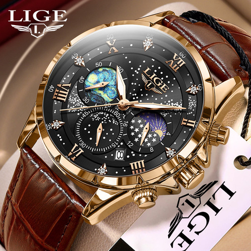 Men's Quartz Watch Fashion Business Strap Waterproof Three-Hour Hand Watch Men's Wholesale One-Time Shipping Cross-Border New Arrival
