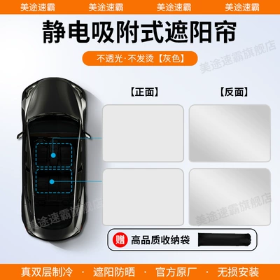 Car curtains | Heat Insulation Light-Blocking Panel - audi-q5sportback-silica-gel-electrostatic-adsorption-original-car-color