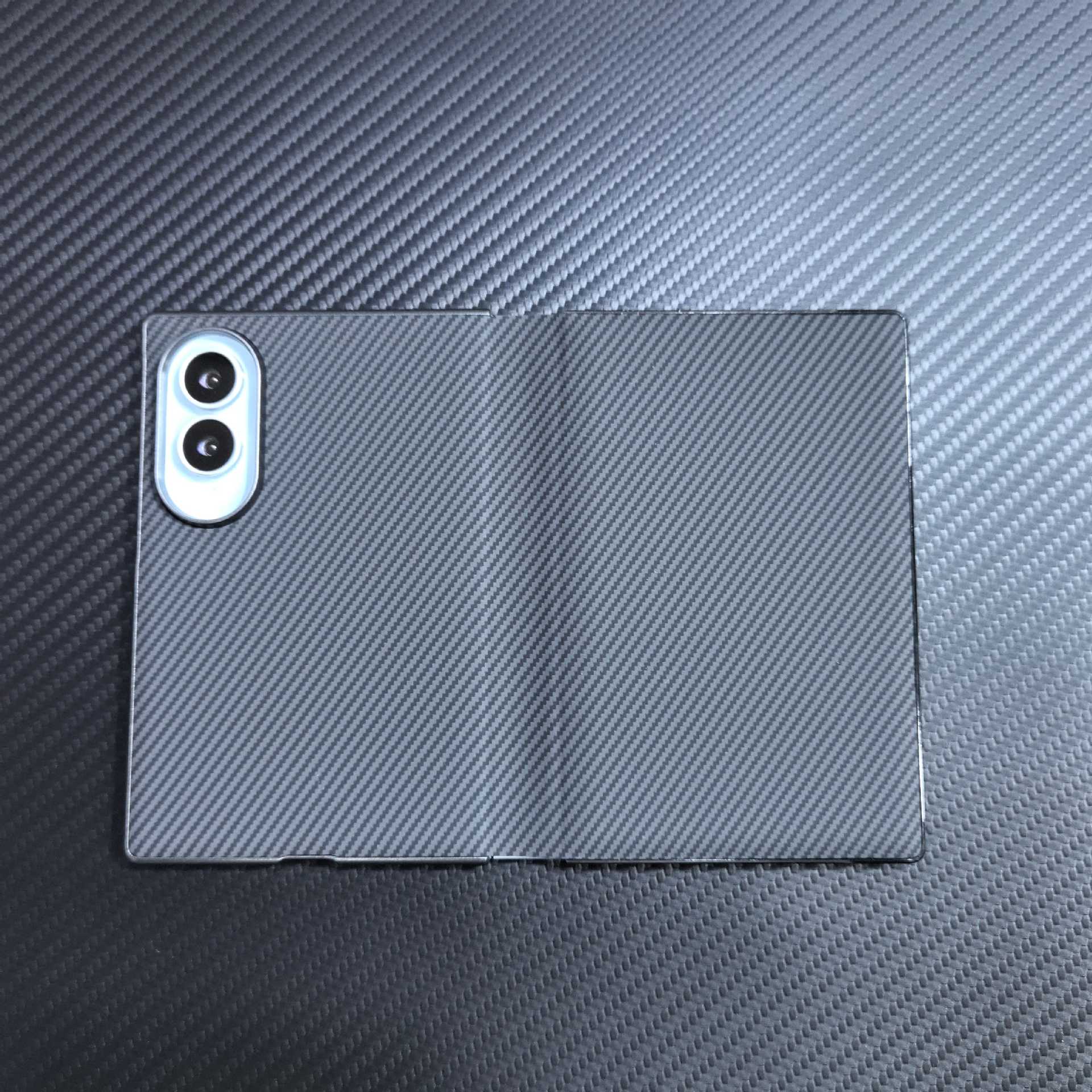 适用FOLD8三星Zfold7磁吸碳纤维纹FOLD5/4/W24折叠翻盖皮套手机壳