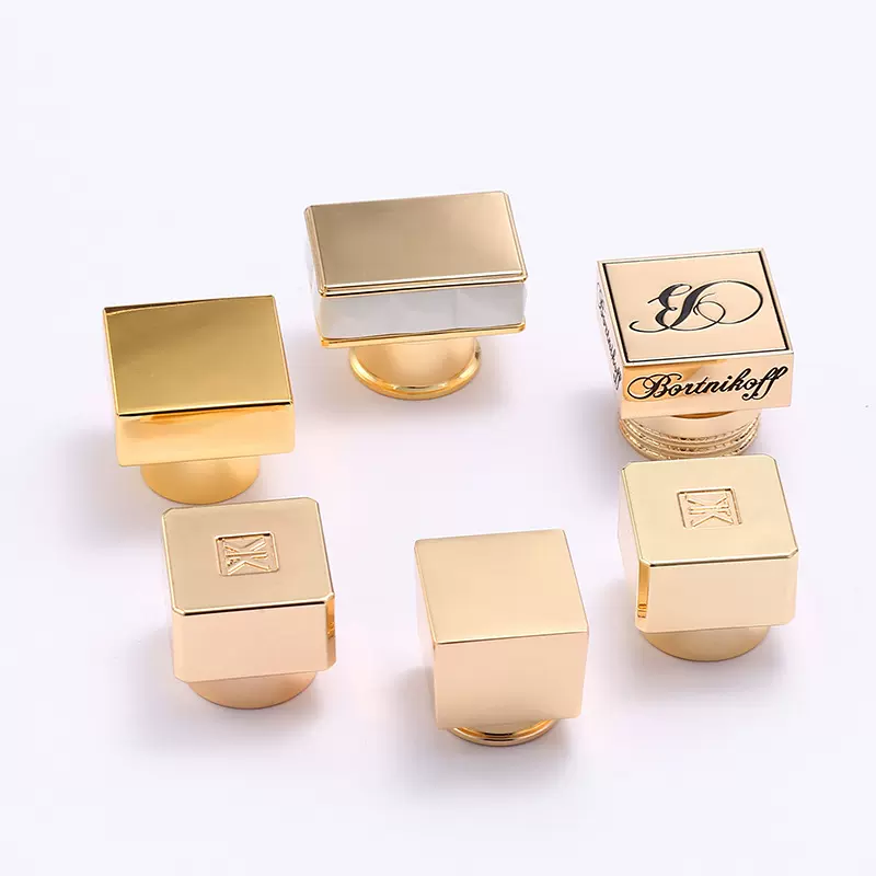 跨境锌合金压铸棱形香水盖厂家定制设计高档轻奢方形金属盖定制