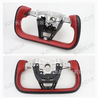 Y/Model YL, Steering wheel - black-red-color-combination