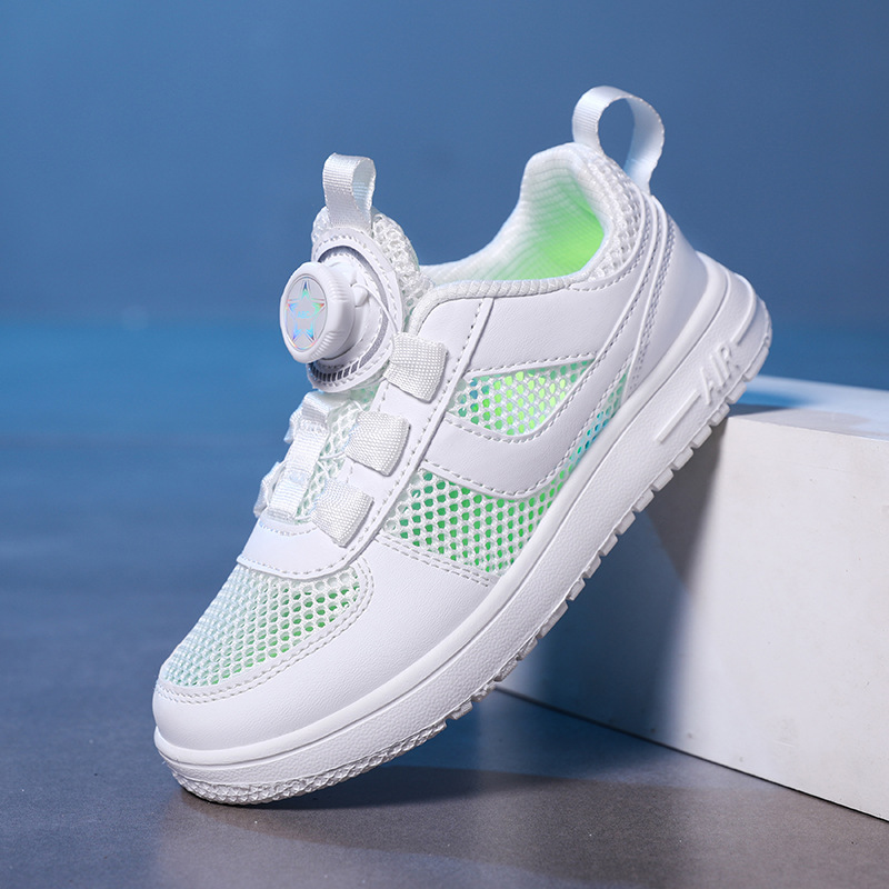 Summer children's white sneakers