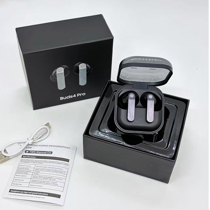 Bluetooth Earbuds 2026 New Model Buds4 Pro Long Battery Life Wireless Earbuds In-Ear TWS Export - 1