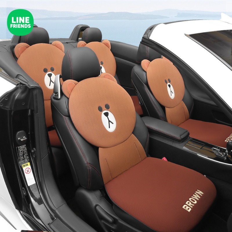 Linefriups連名アニメかわいい自動車座布団カバー四季通用女神異形夏モデルシートカバー|undefined