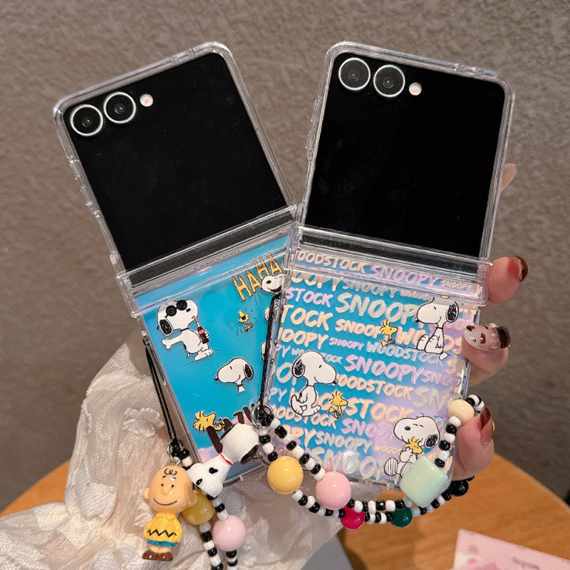 Suitable for Samsung Zflip 30% off Stacked Mobile Phone Case, Large Ins, Many Dog Three-Piece Set, Zflip6 Colorful Protective Cover