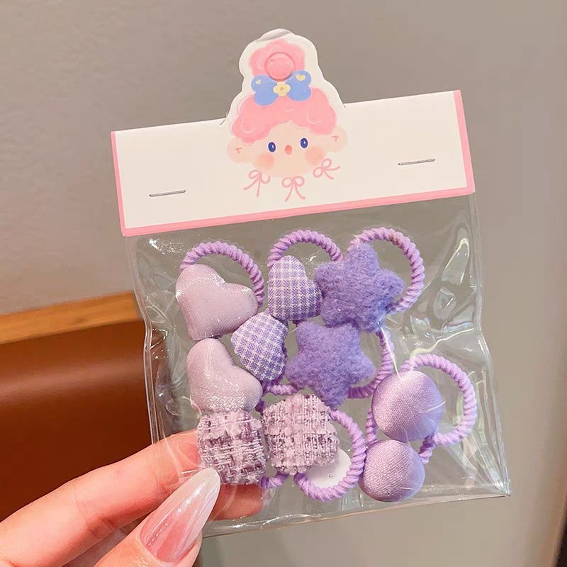 Niños de alta gama pulgar anillo de cabello bebé pequeño cinturón de goma chica pequeña cantidad de cabello de cabello de caña de invierno cauda de caballo