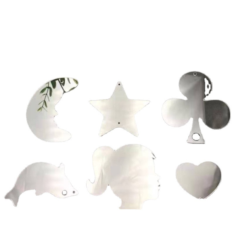 亚力克批发小镜子赠品亚克力镜子亚克力墙贴板材羟型板材圣诞墙贴