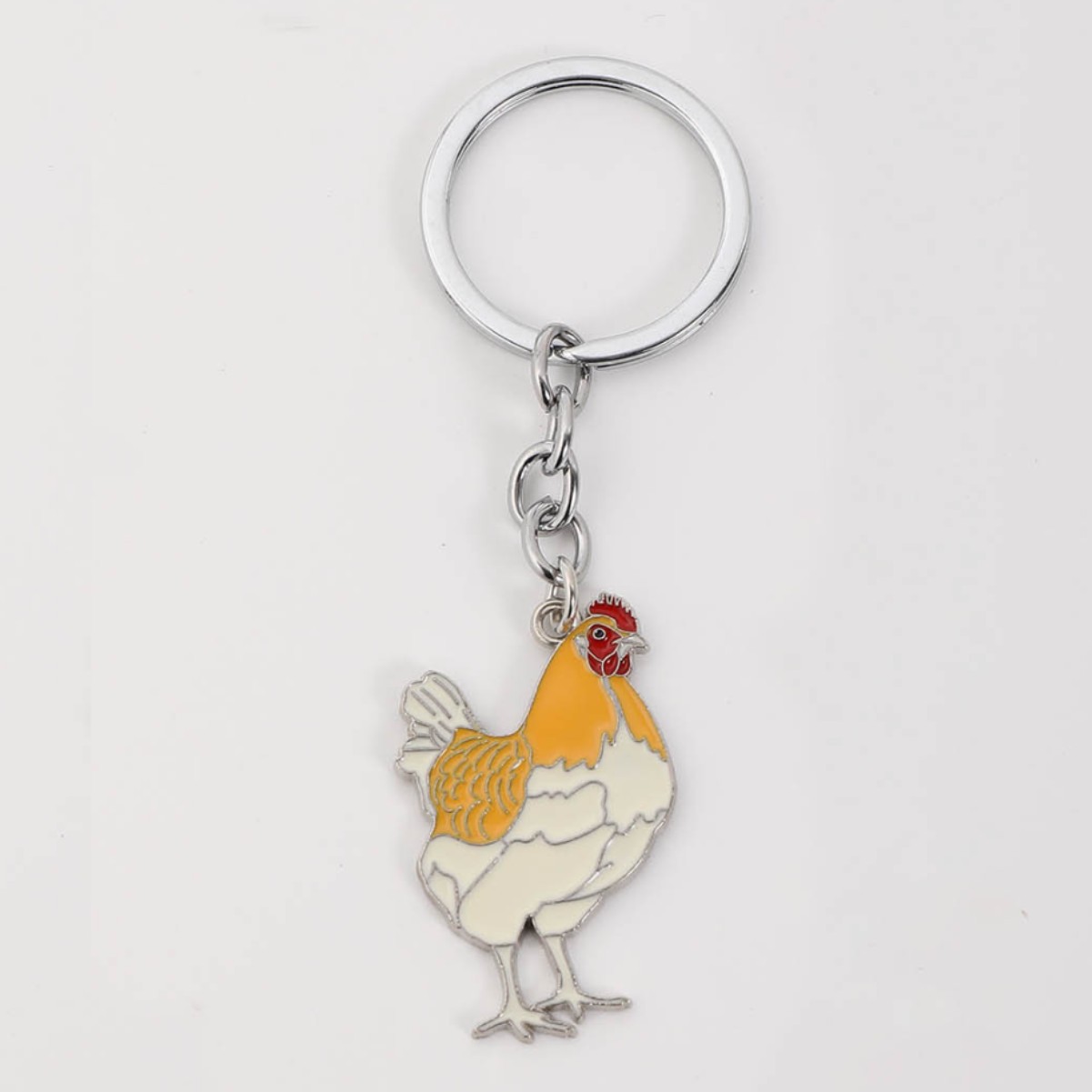 Nuevo etiquetado mascota avicola colgante llavero Duck Pato colgante mochila accesorios del zodiaco