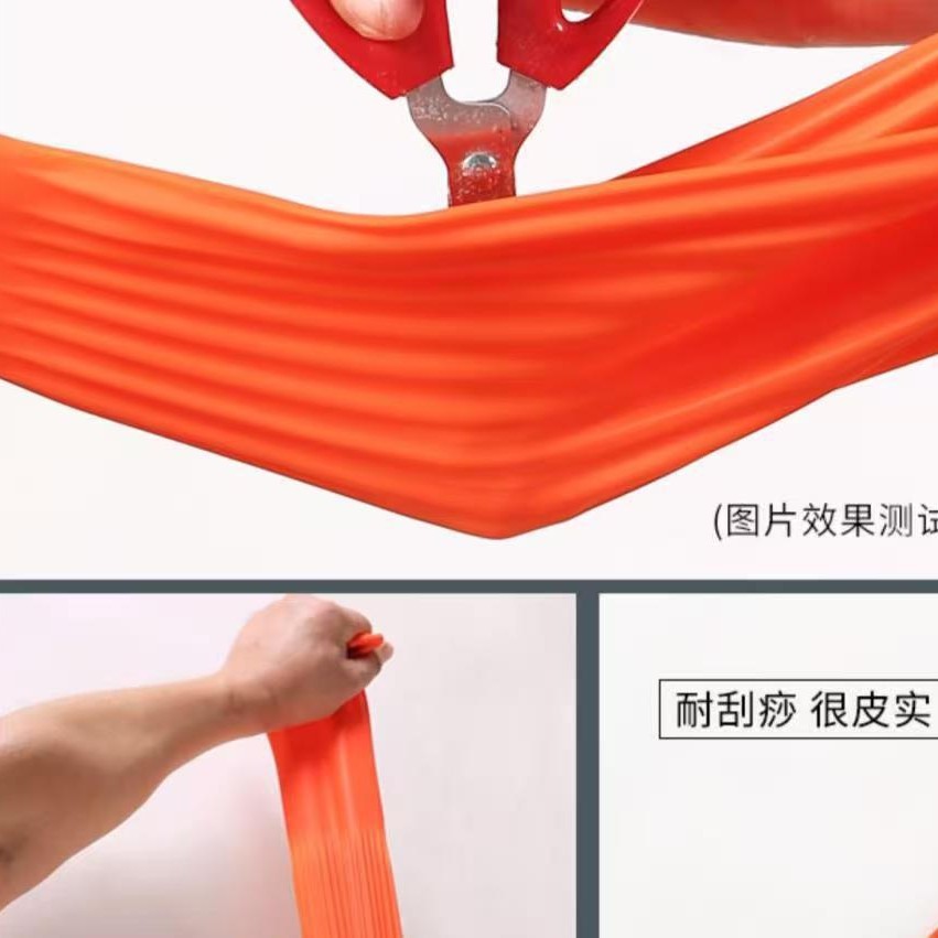 Guantes antifría de lana de cocina guantes de lavado de platos de lana de goma de látex doméstico espesar y alargar la ropa transfronteriza