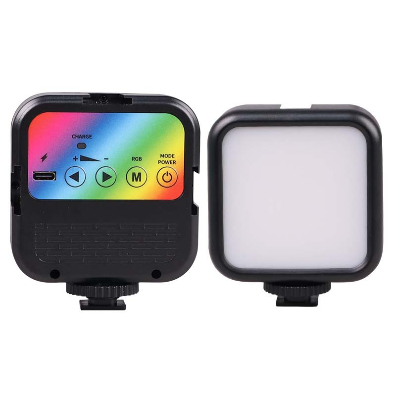 Mini luz de relleno de carga compacta, soporte de disparo para teléfono móvil, luz de relleno de video corto, luz de tofu en vivo selfie