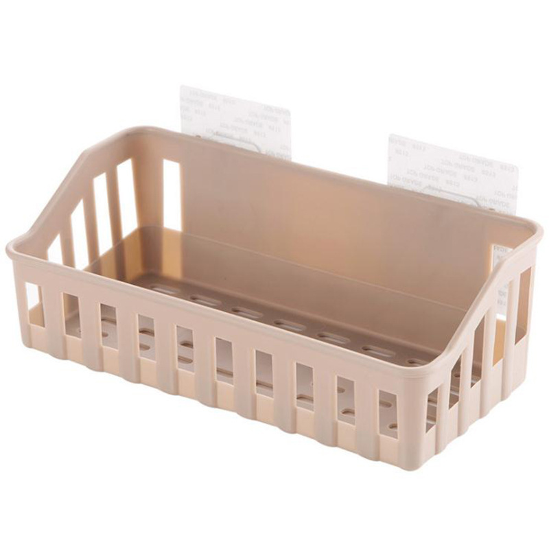 Estante de almacenamiento sin perforaciones cocina baño Baño Almacenamiento en rack canasta de almacenamiento cesta colgante de pared cesta de almacenamiento en rack