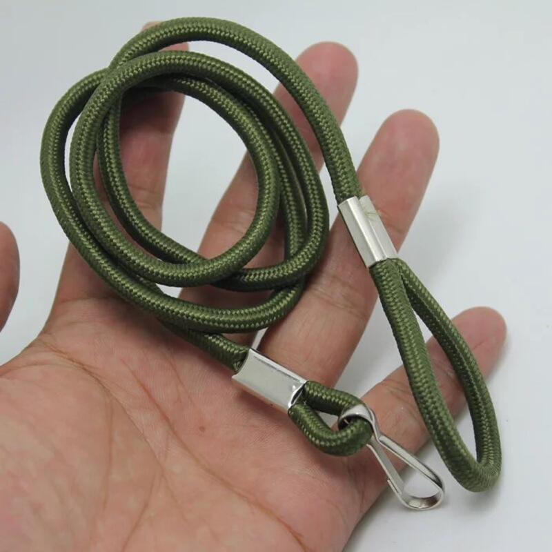 Vintage Army Green Fan Key Rope Nylon Rope Key Belt Nostalgic Key Chain Climbing Rope Men's Motorcycle Rope