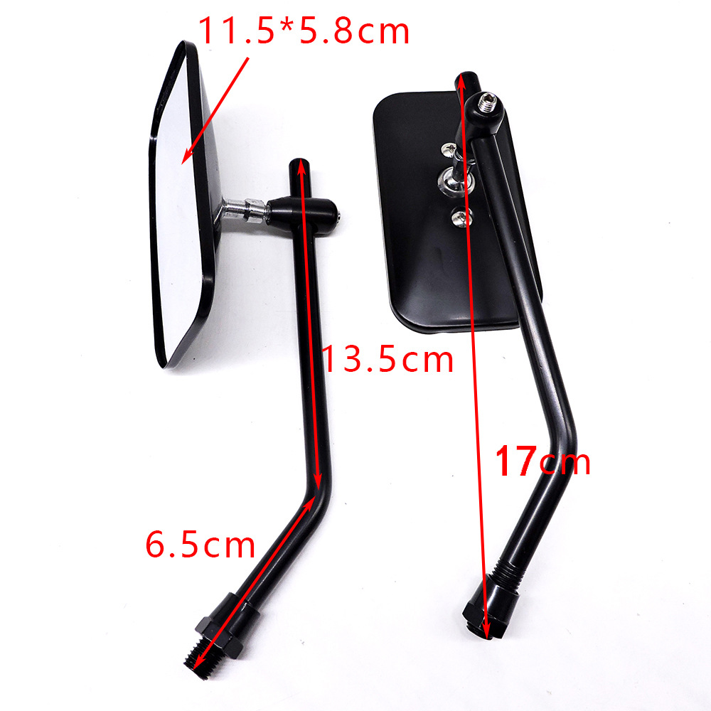 Modified Electric Motorcycle Rearview Mirror, Personalized Retro Mirror, Square Mirror, Round Mirror, Reverse Rear Mirror, Electric Bicycle Reflector