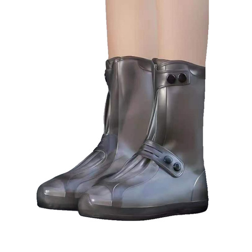 Rain boot covers for men and women, silicone rainproof shoe covers, high tube, thickened, wear-resistant, non-slip, rainy day shoe covers, waterproof shoe covers, wholesale