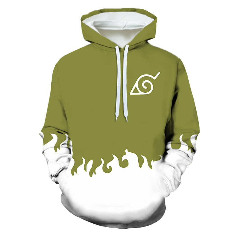 Amazon Casual Spring and Autumn Naruto Series 3D Digital Printing Sports Loose Hooded Sweatshirt