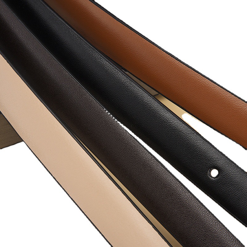 C de moda hebilla de doble cara de la correa de las mujeres de moda de la correa delgada decorativa delgada estilo coreano de las mujeres ins style