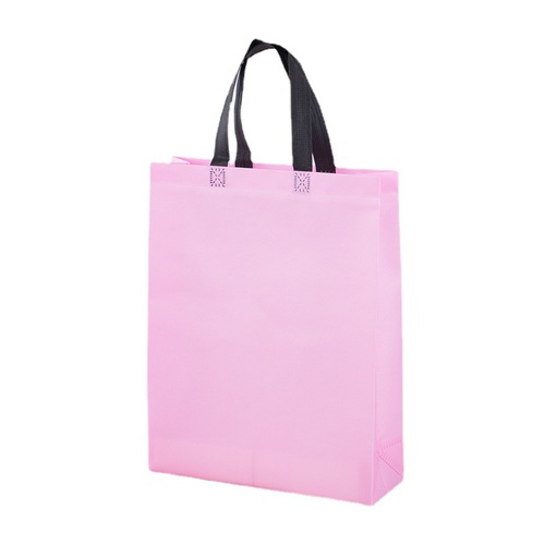 Coated non-woven bag plain solid color logo business supermarket handbag advertising portable shopping bag expedited