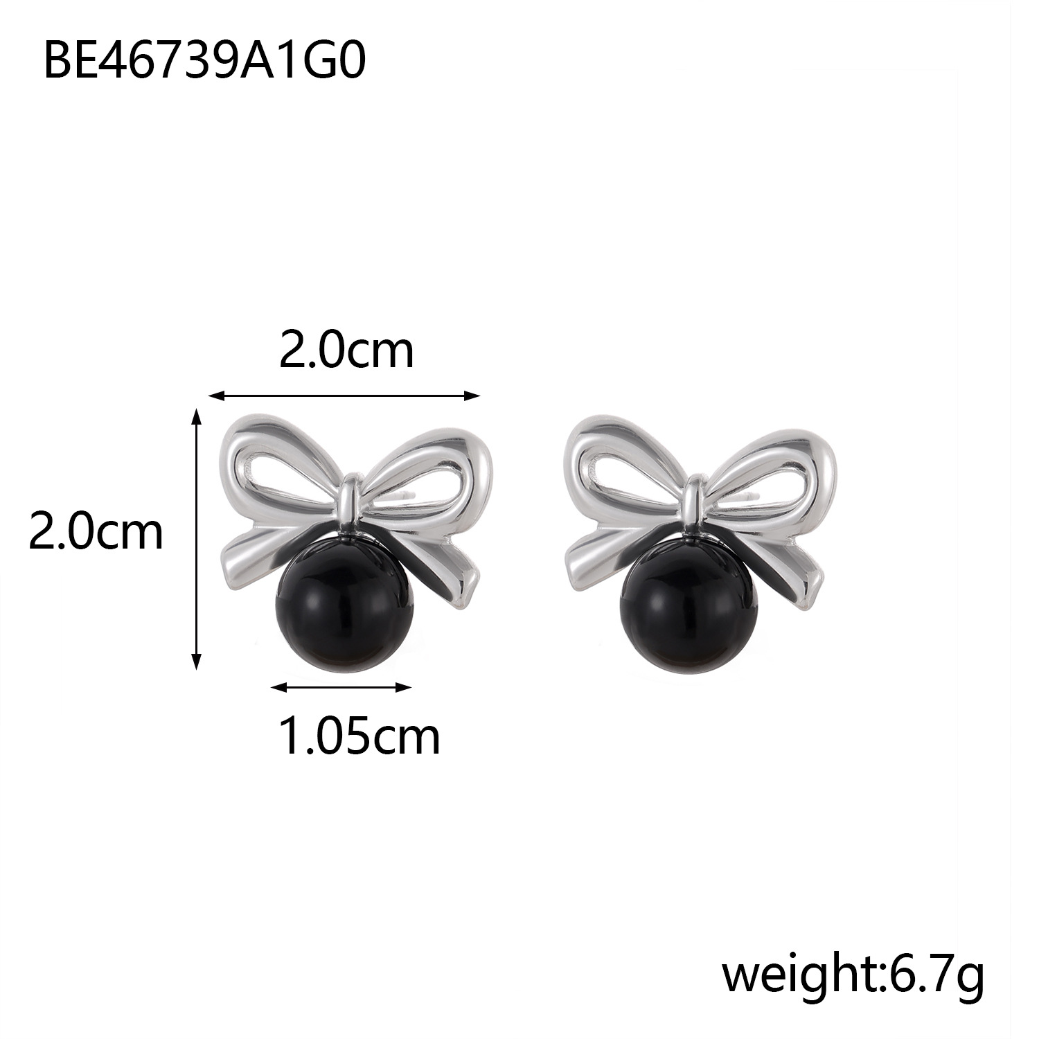 8g Weight 304 Stainless Steel Ear Needle Material Ear Studs Classification 1 Pair Quantity Holiday, Daily Occasion 304 Stainless Steel Material Bow Knot Pattern All Seasons Season Women's Gender Plating Design Elegant, Simple Style Style 1 Pair Elegant Simple Style Bow Knot Plating 304 Stainless Steel Ear Studs 4