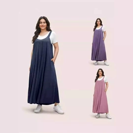 亲子装;连衣裙;时尚休闲套装