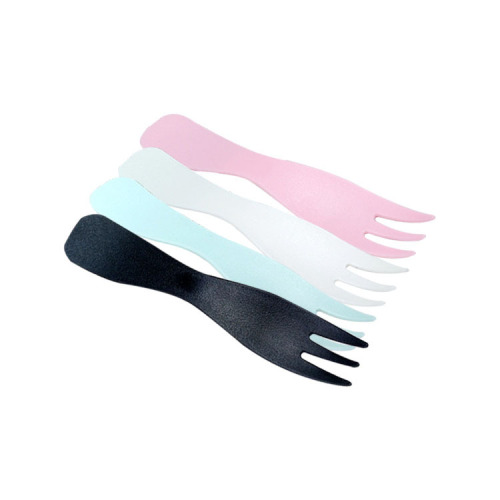 Cake wave fork disposable plastic fork three-pronged fork fruit fork children's high-end single-pack Western dessert spoon fork