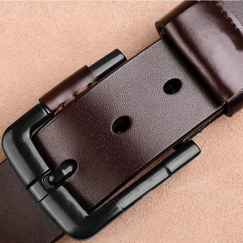Fabricante de cinturones, venta directa, cinturón de cuero genuino para hombres, cinturón con hebilla, cinturón popular transfronterizo, hebilla de bolso de cuero de vaca