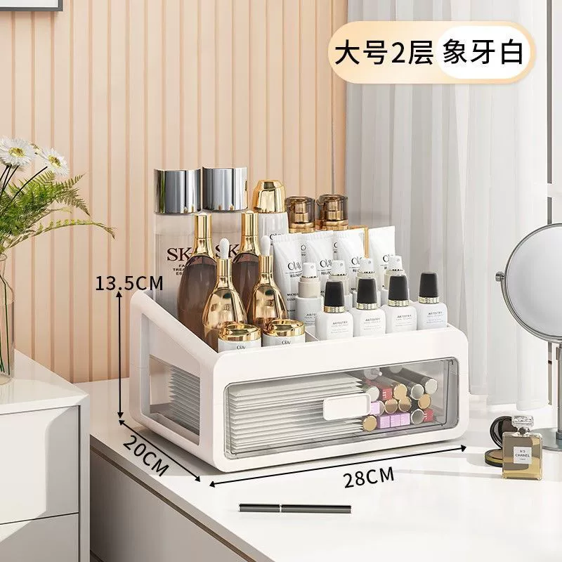 Cosmetic table transparent storage box, lipstick, dressing table, makeup box