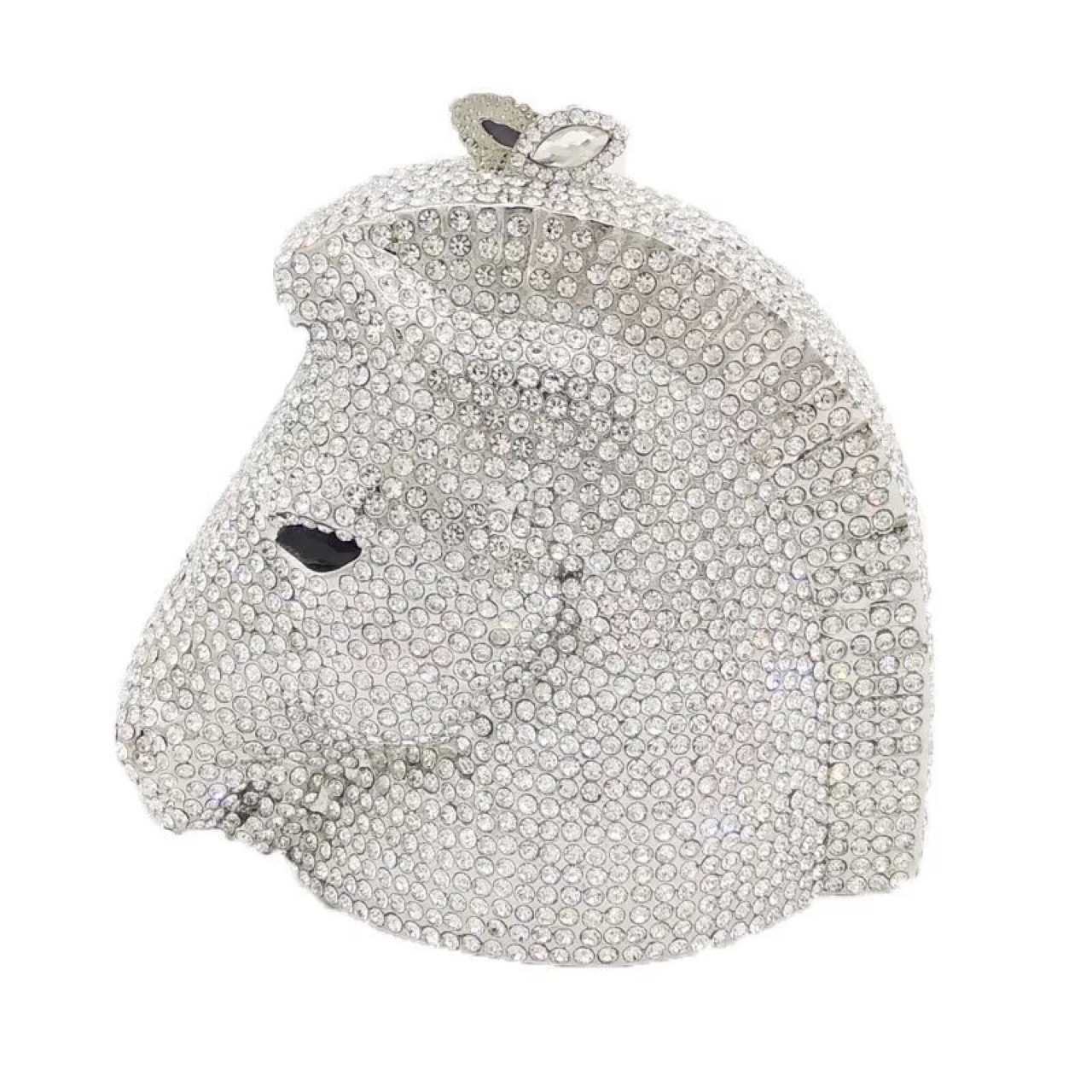 Túi clutch nữ đính đá hình đầu ngựa phong cách Âu Mỹ — Vàng cà phê chi tiết 5