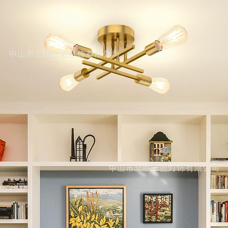 country retro ceiling light