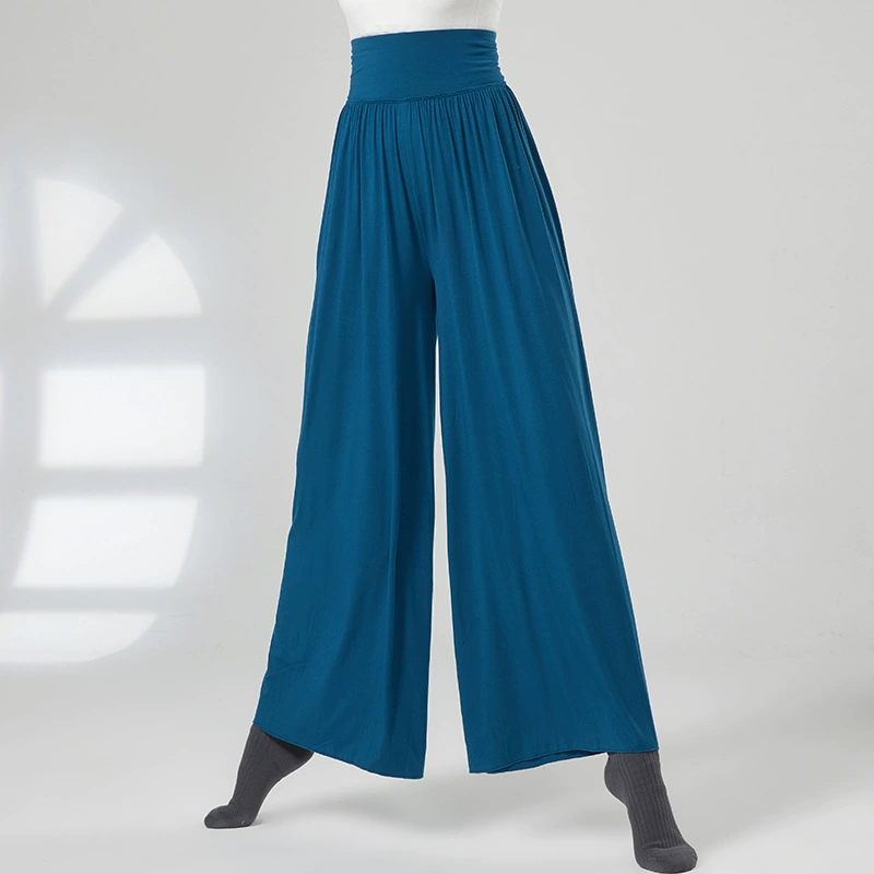 Брюки для танцев Женская тренировочная одежда прямые брюки с широкими штанинами Брюки для танцев, тренировочная одежда для экзамена по современному танцевальному искусству