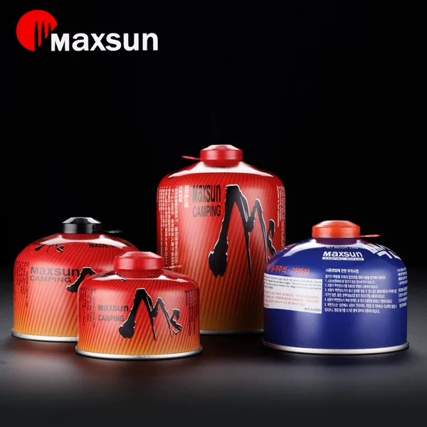 Portable Outdoor Flat Gas Canister for High-Altitude Camping and Cooking, Butane Gas Stove